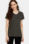 Rosaline Rural Charm Knit Cotton Top (Pack of 2) - Black Green — thumbnail 7